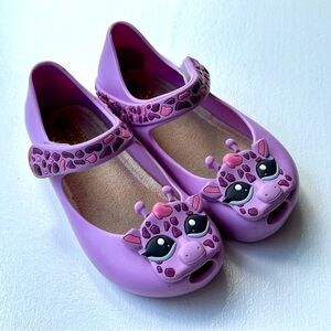 Mini Melissa Ultragirl Giraffe Purple size Toddler 8